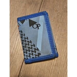 VTG Ocean Pacific OP Wallet 80s Memphis Geometric Hook Loop Surf Skate Montabert